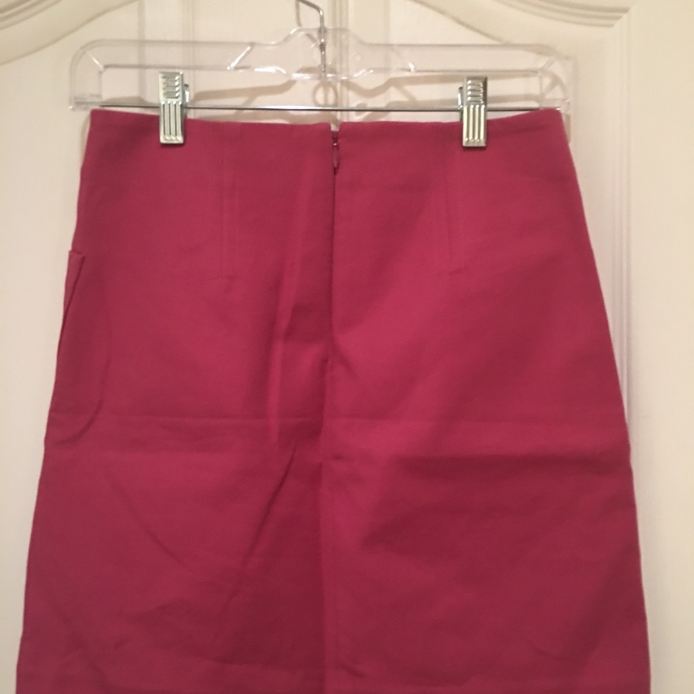 NWT | LOFT | Raspberry Mini Skirt - Picture 2 of 3